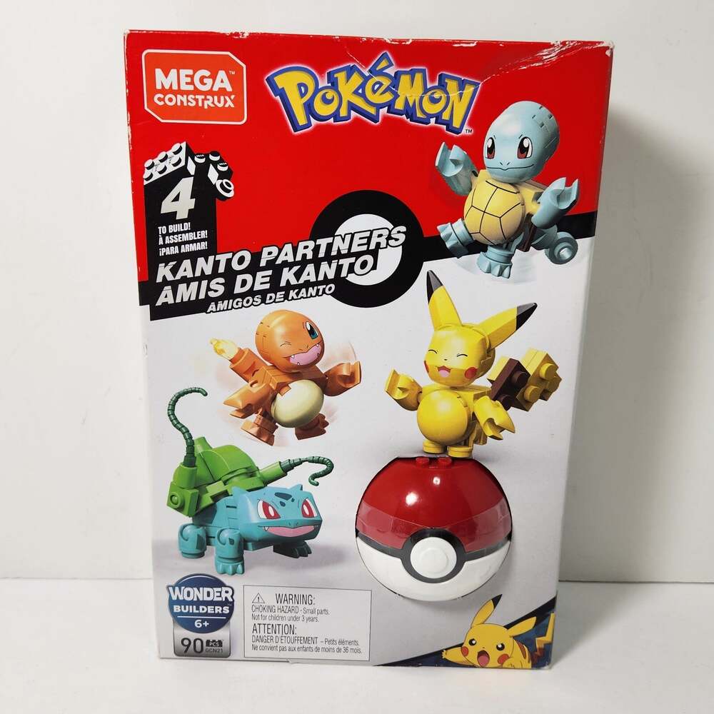 MEGA Construx Pokemon Building Pack Build 4 Figures Ball Squirtle Charmander
